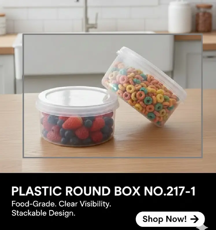 [FVM28269] [FVM28269] PLASTIC ROUND BOX NO.217-1   
