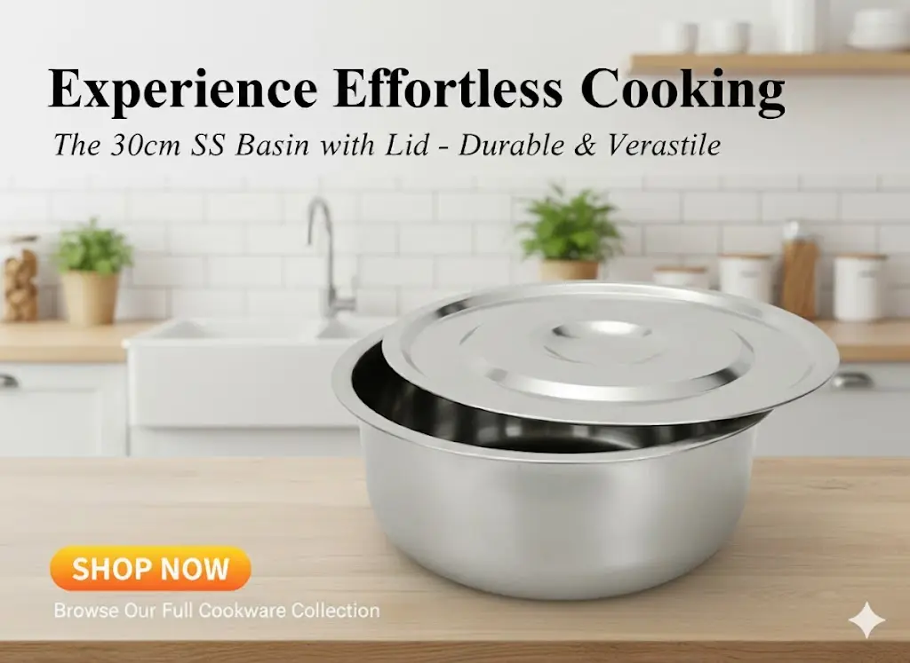 [FVM30265] SS BASIN WITH LI 30CM   