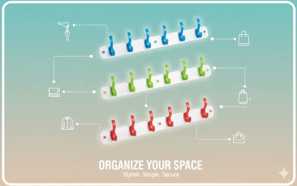 [FVM31151] PLASTIC HOOK 6PCS NO.9113