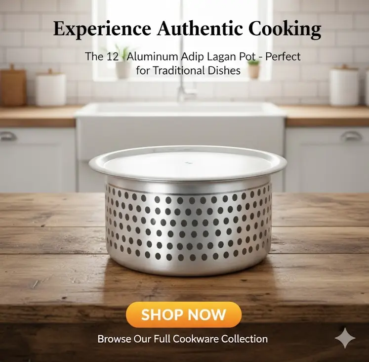 [FVM31648] ALUMINIUM ADIP LAGAN POT 12   