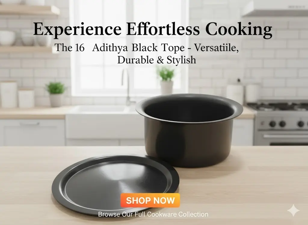 [FVM31664] ADITHYA BLACK TOPE WITH LID 16   