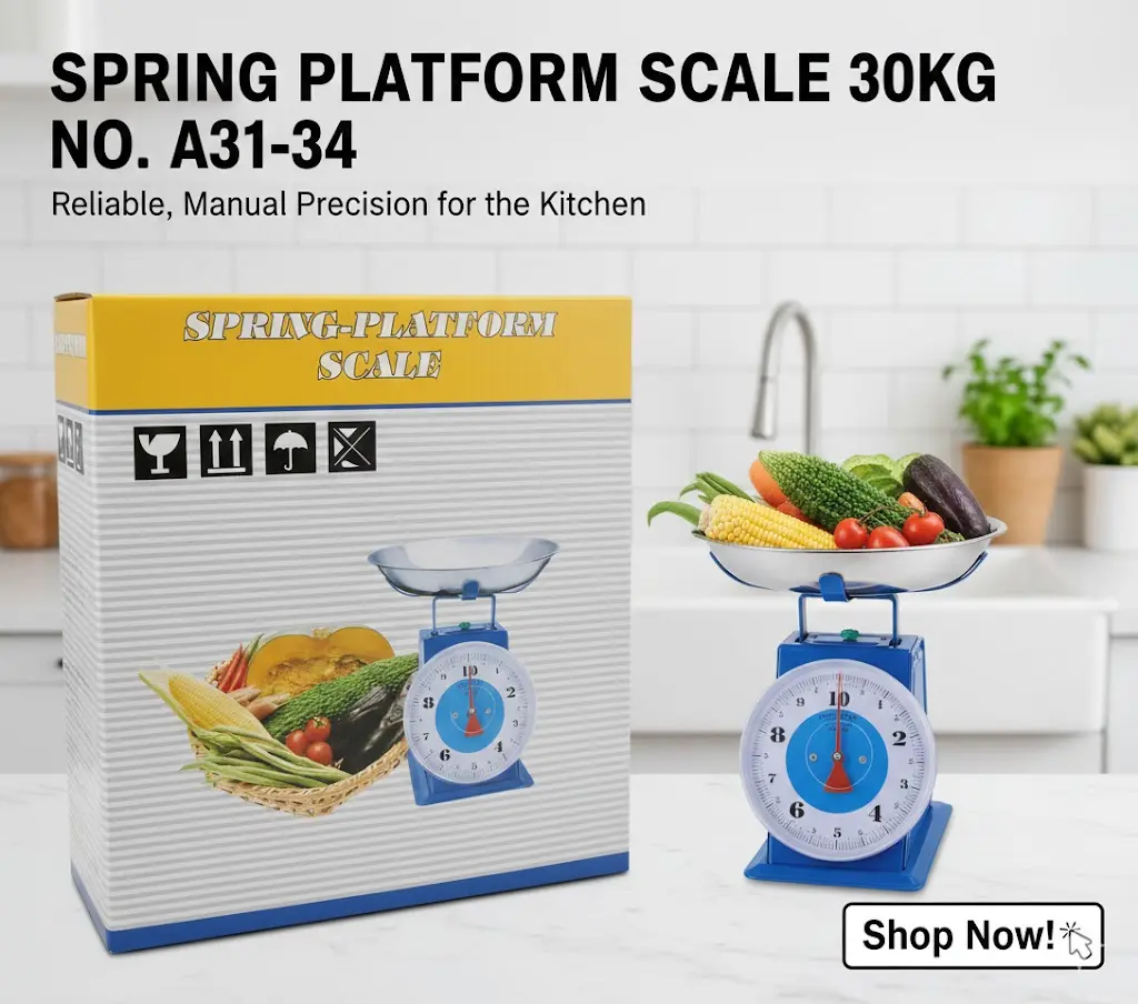 [FVM32212] SPRING PLATEFORM SCALE  30KG   