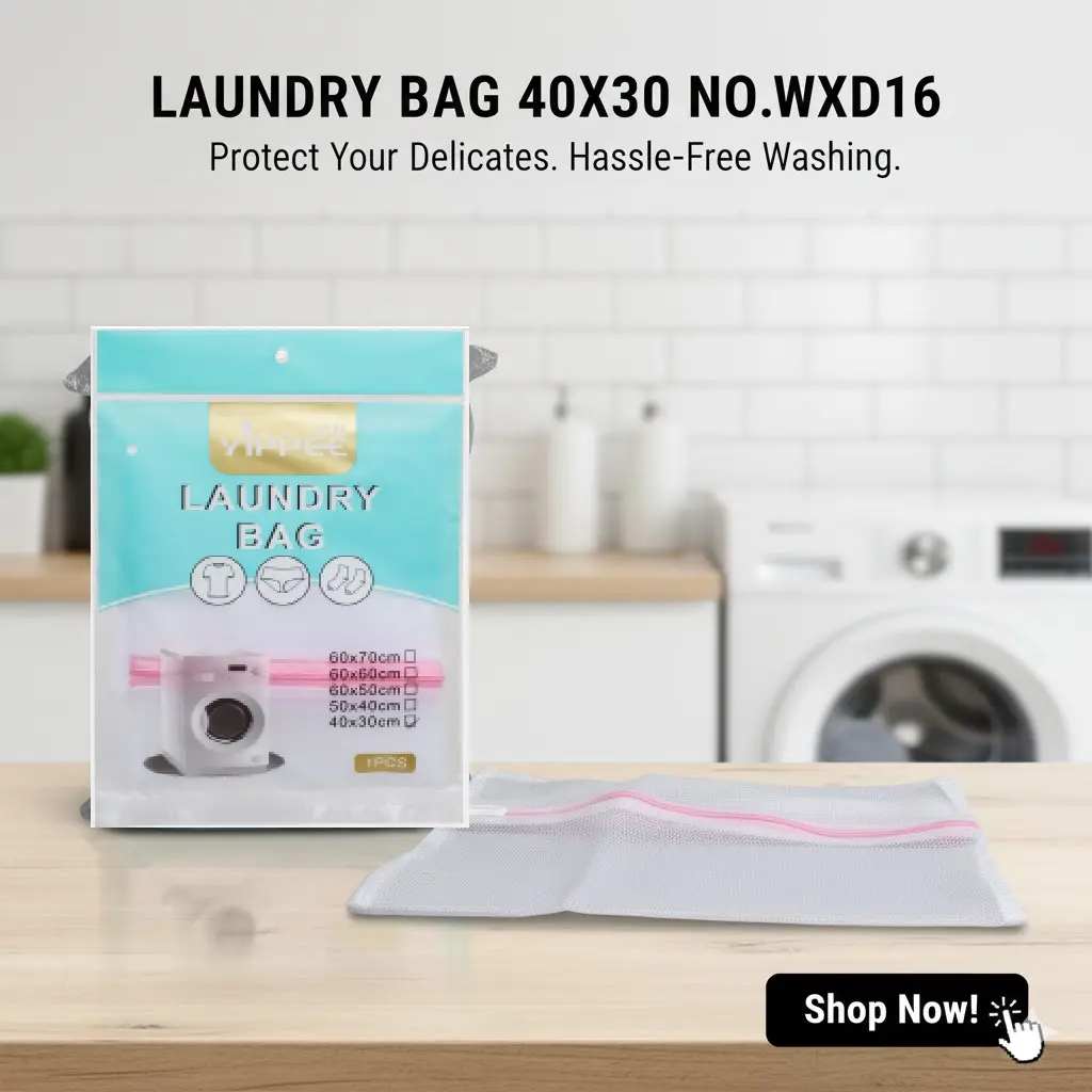 [FVM32689] LAUNDRY BAG 40X30 NO.WXD16   