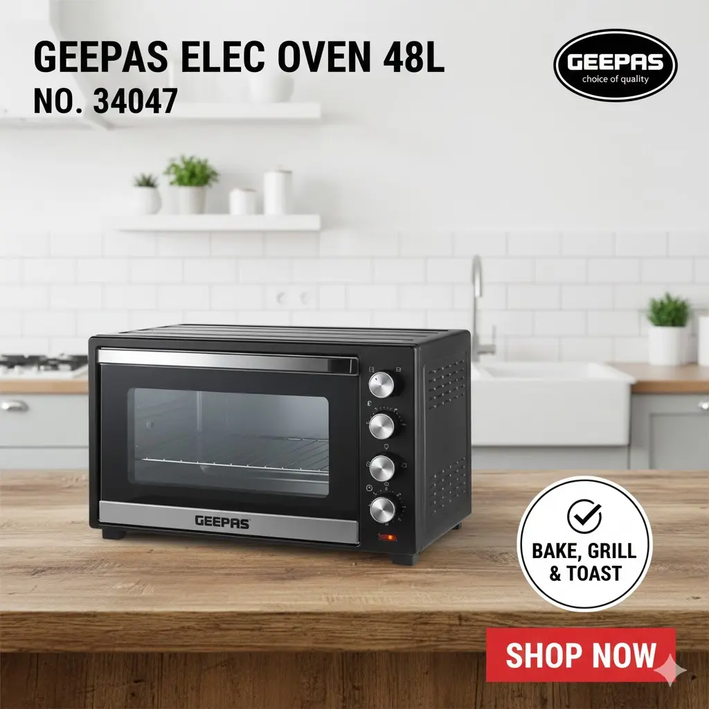 [FVM33005] GEEPAS ELECTRIC OVEN 48L NO.34047