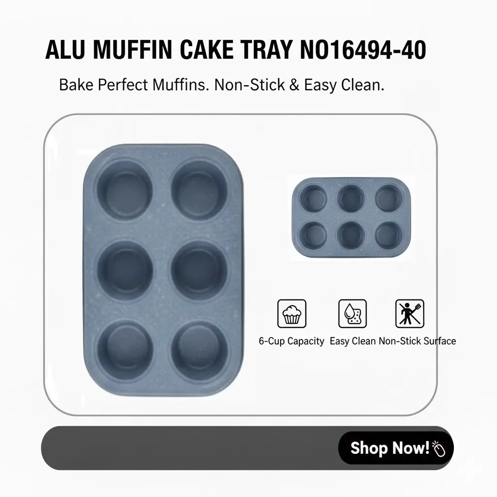 [FVM35436] ALU MUFFIN CAKE TRAY NO16494-40   