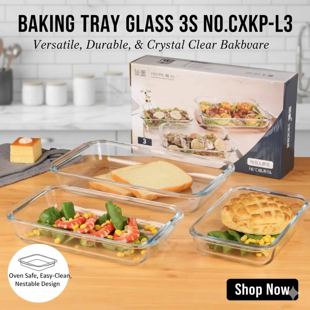 [FVM35669] BAKING TRAY GLASS 3S NO.CXKP-L3   