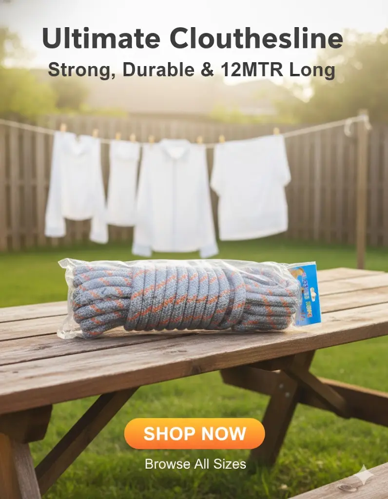 [FVM35717] [FVM35717] CLOTHES ROPE 12MTR NO.SZ12   