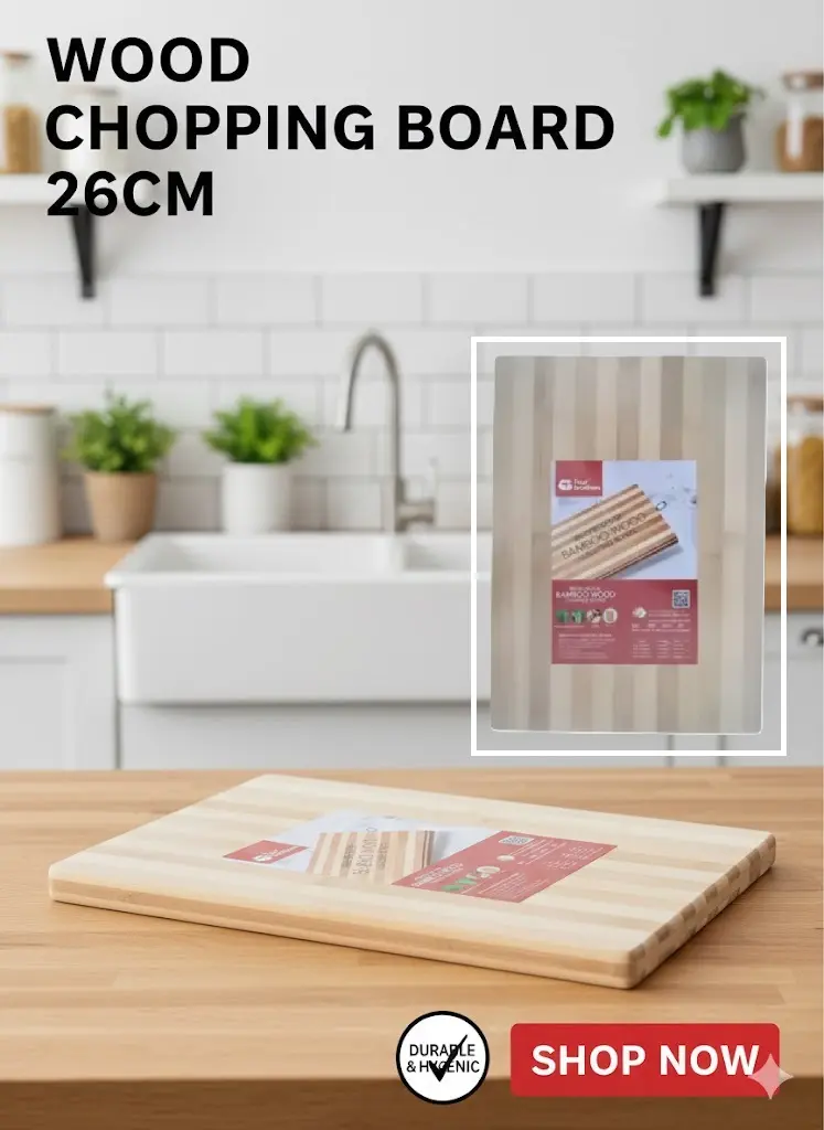 [FVM35964] WOOD CHOPPING BOARD 26CM