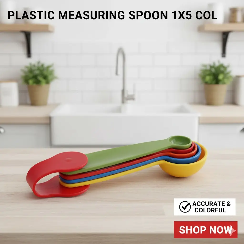 [FVM35975] PLASTIC MEASURING SPOON 1X5 COL