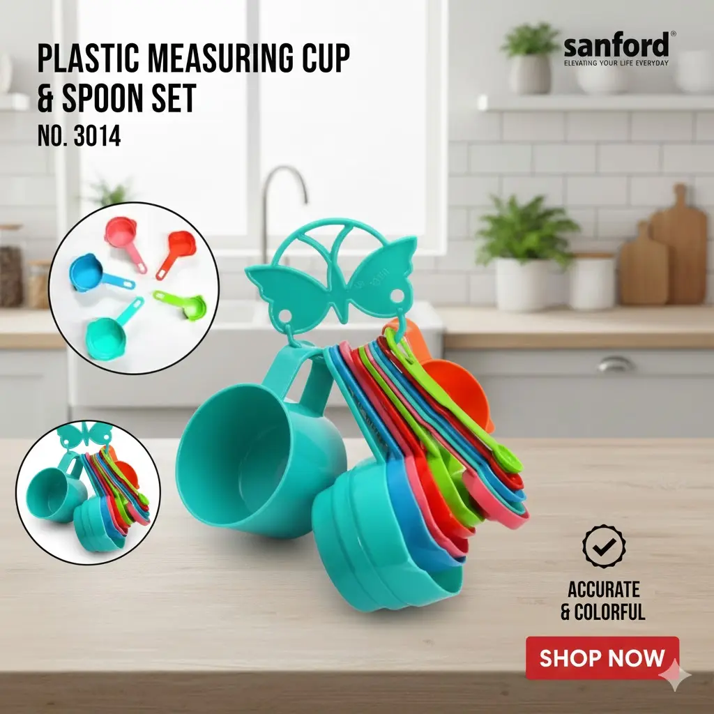 [FVM35976] PLASTIC MEASURING CUP & SPOON 5   