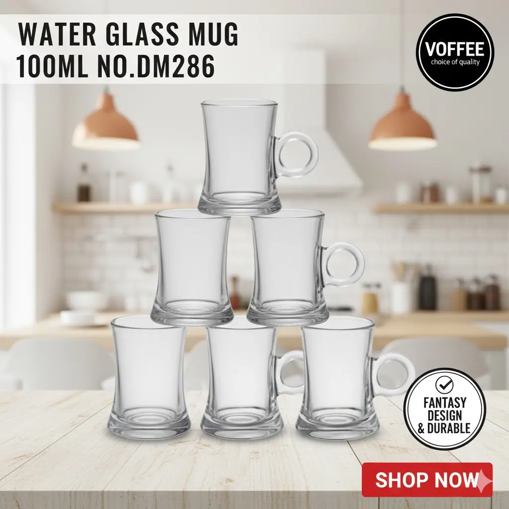 [FVM36221] WATER GLASS MUG 100ML NO.DM286   