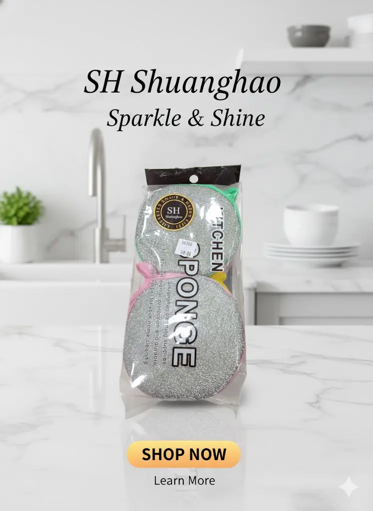 [FVM36336] CLEANING SPONGE 8PCS NO.571