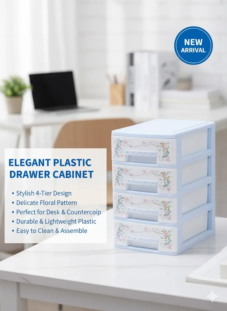 [FVM36345] PLASTIC DRAWER CABINET NO2145-4   