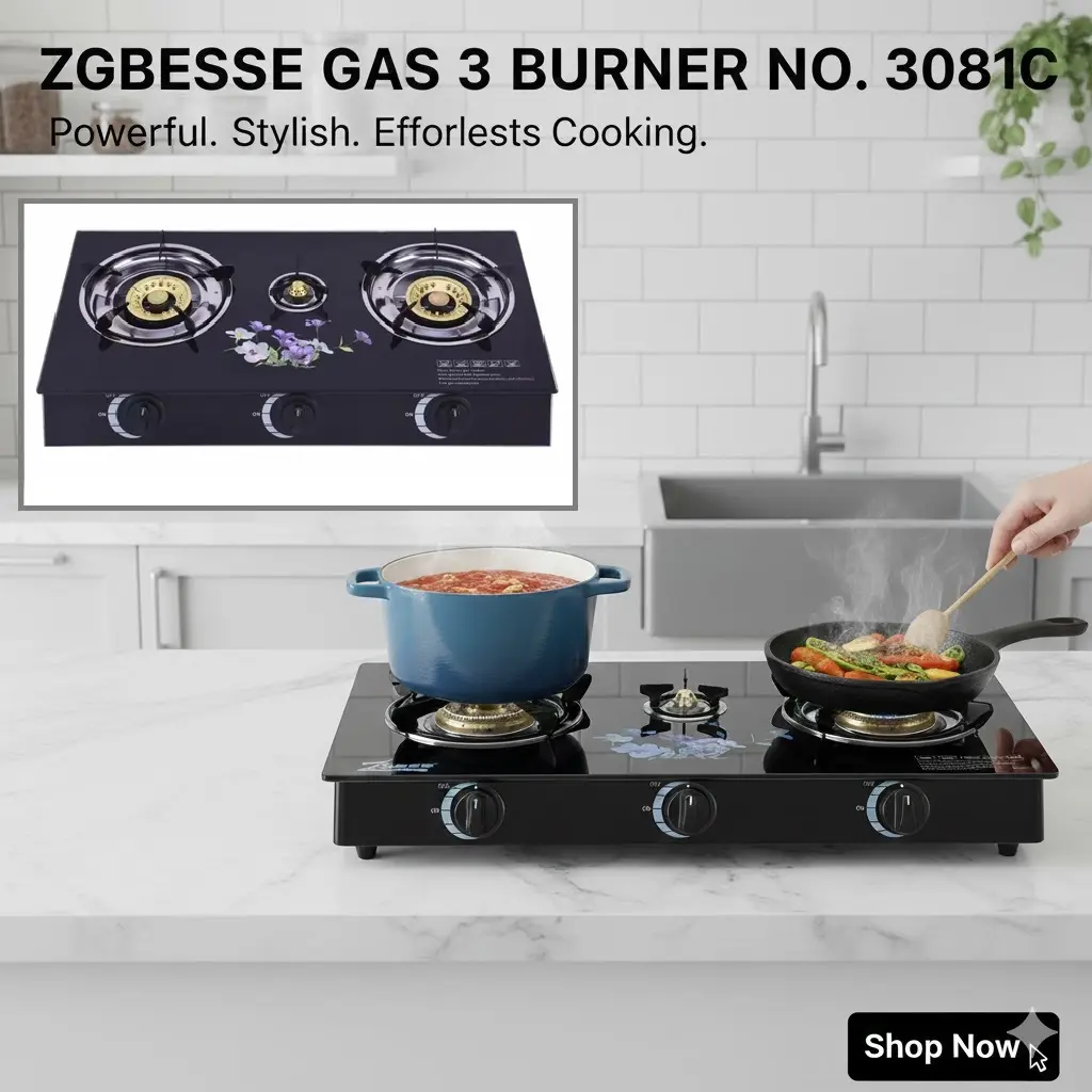 [FVM36431] BESSE GAS 3 BURNER  NO.3081C   