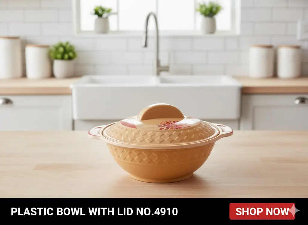 [FVM36477] PLASTIC BOWL WITH LID NO.4910   