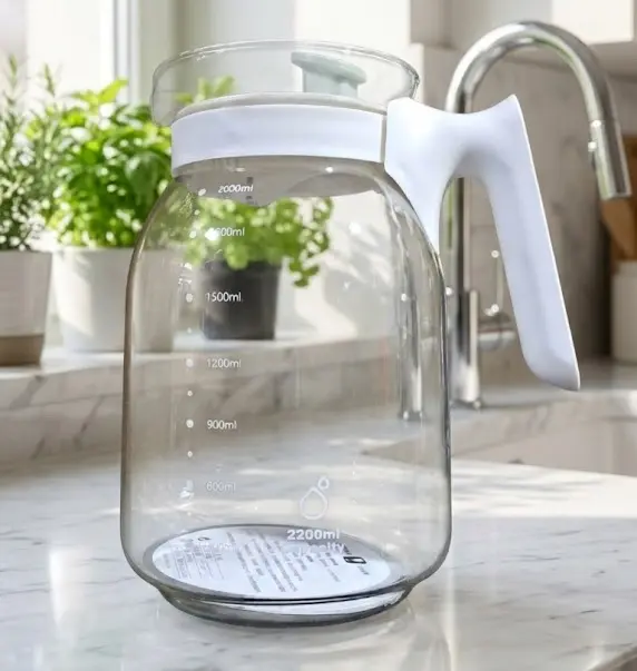 [FVM36553] GLASS POT 2200ML NO.3185   