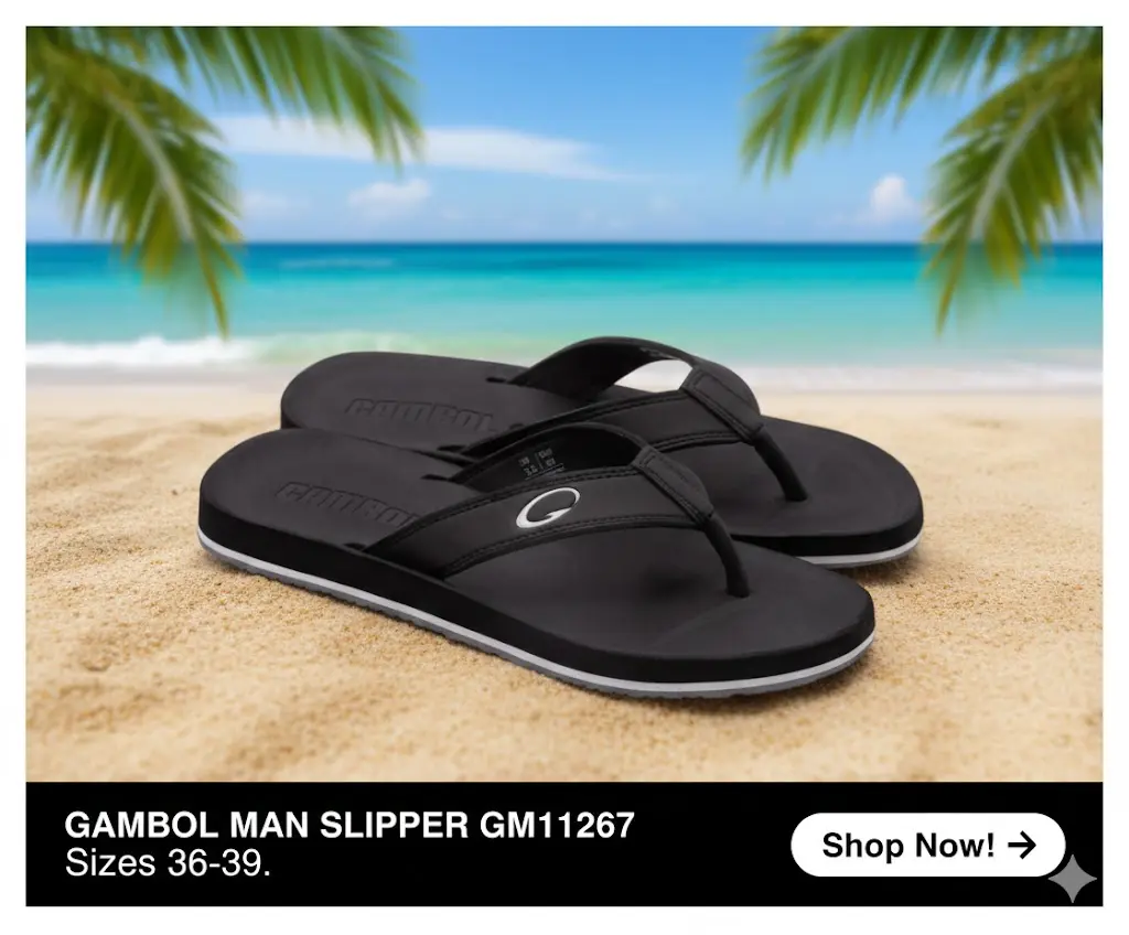 [FVM7708] [FVM7708] GAMBOL MAN SLIPPER36-39 GM11267