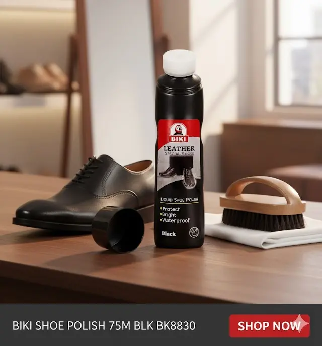 [FVM35294] BIKI SHOE POLISH 75M BLK BK8830   