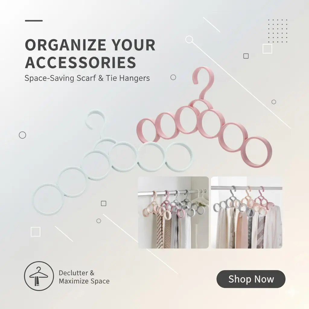 [FVM36642] PLASTIC SCARF HANGER NO.PH08