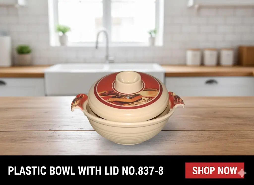 [FVM36666] PLASTIC BOWL WITH LID NO.837-8