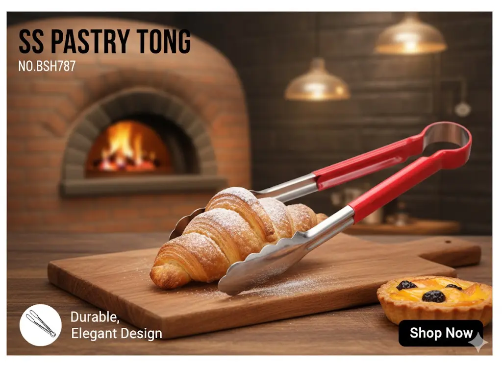 [FVM36688] SS PASTRY TONG NO.BSH787