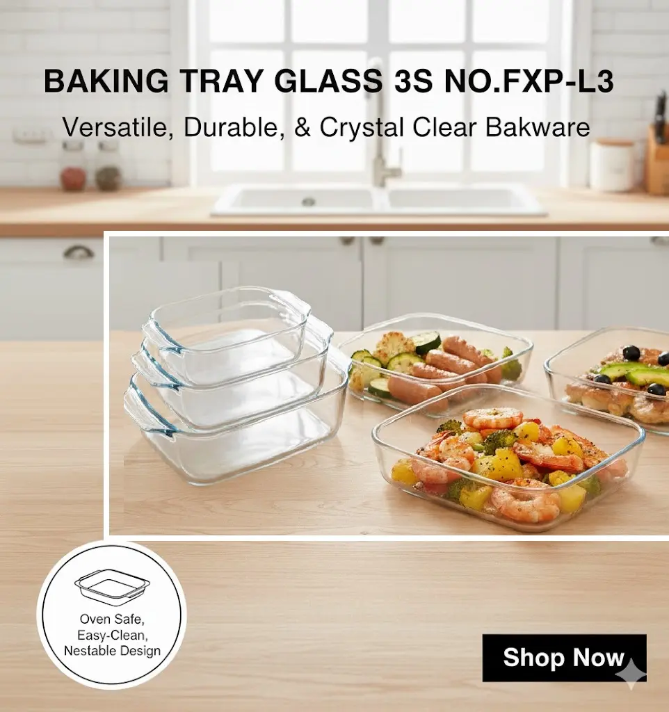 [FVM36705] BAKING TRAY GLASS 3S NO.FXKP-L3