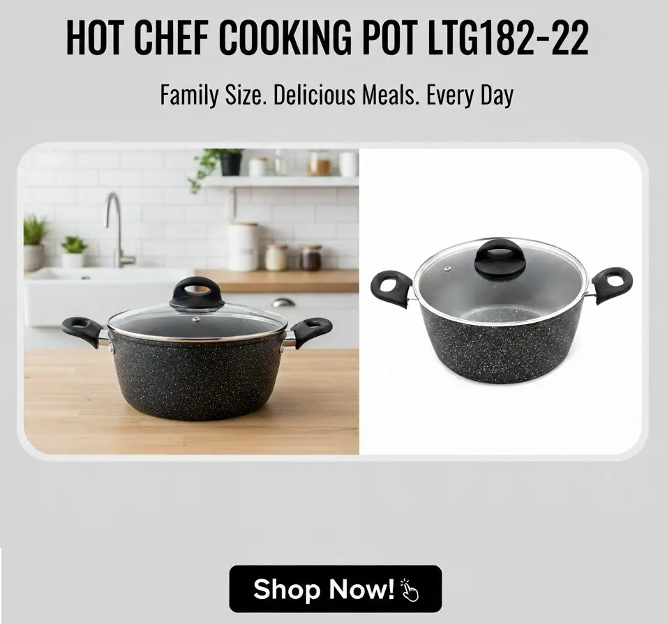 [FVM36728] HOT CHEF COOKING POT LTG182-22