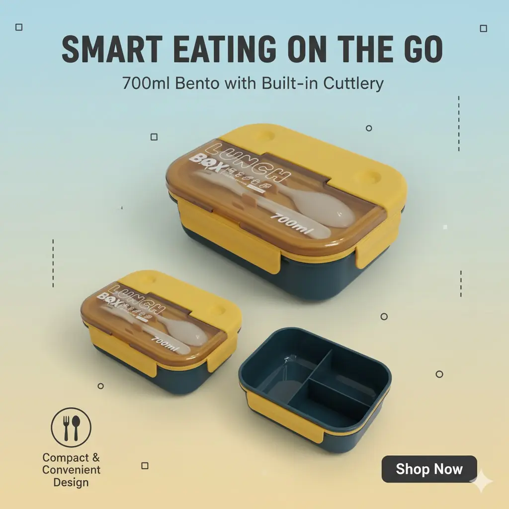 [FVM36759] PLASTIC LUNCH BOX NO.6101