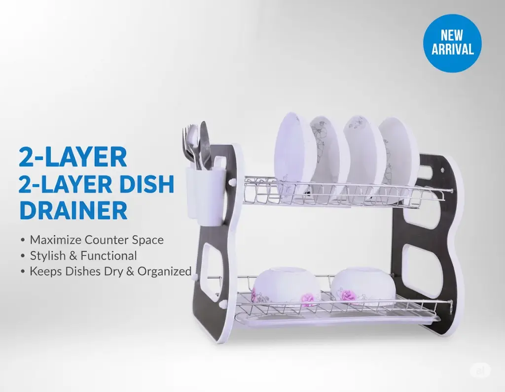 [FVM36839] [FVM36839] 2LAYER DISH DRAINER NO.L9