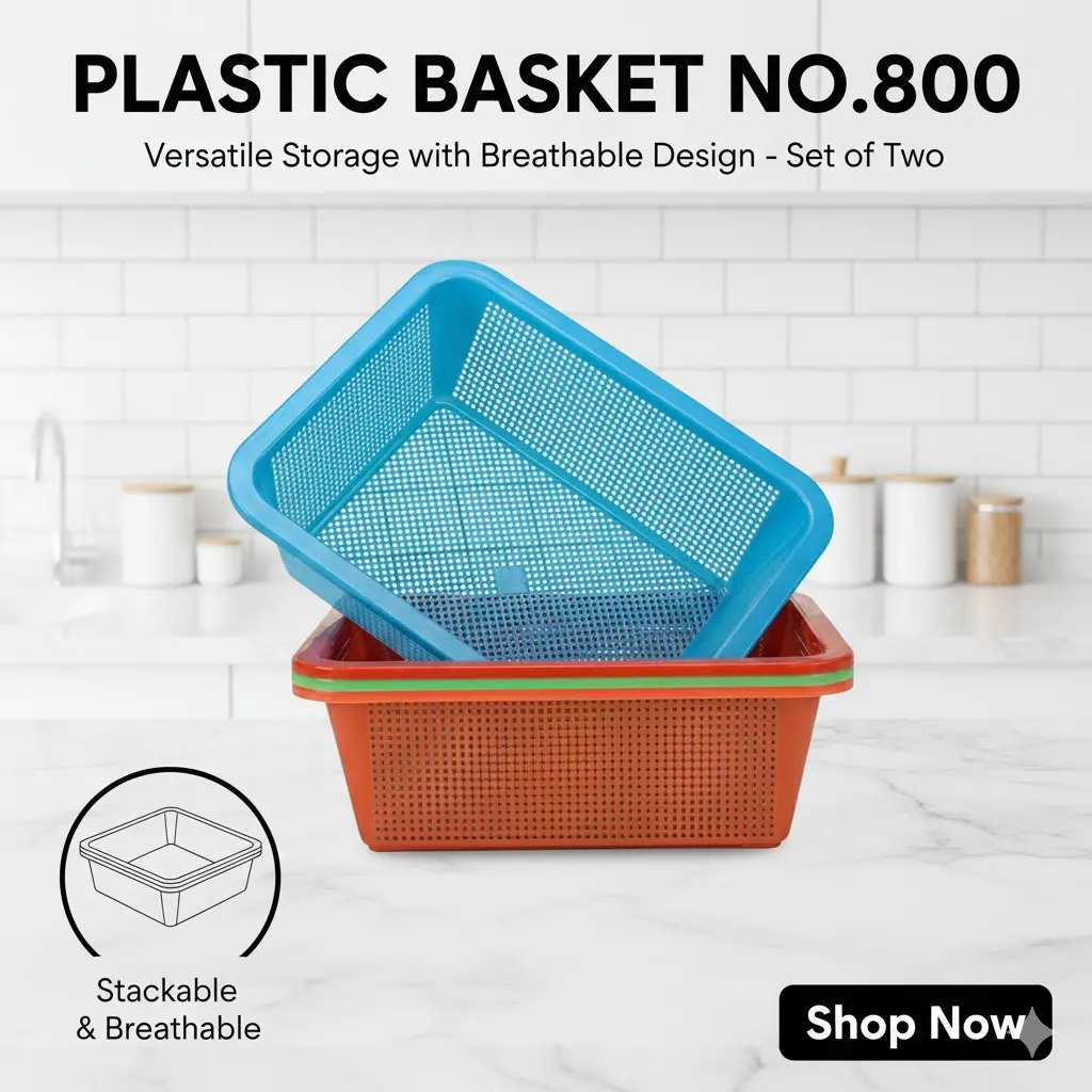 [FVM36907] PLASTIC BASKET NO.800