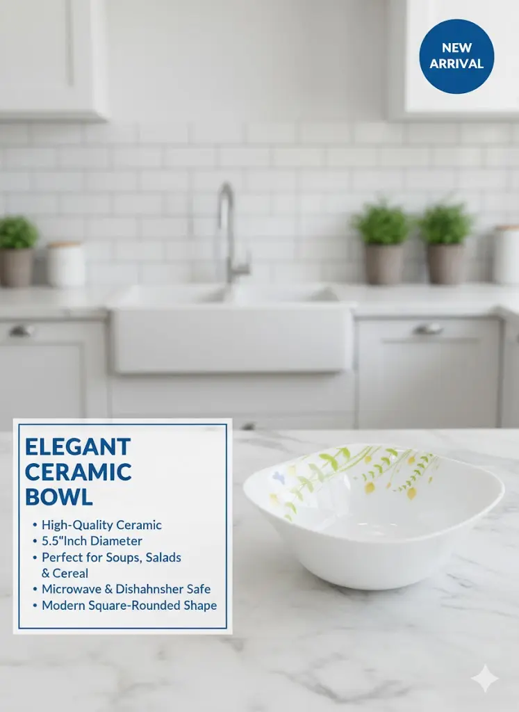 [FVM36996] CERAMIC BOWL 5.5" NO16809-S