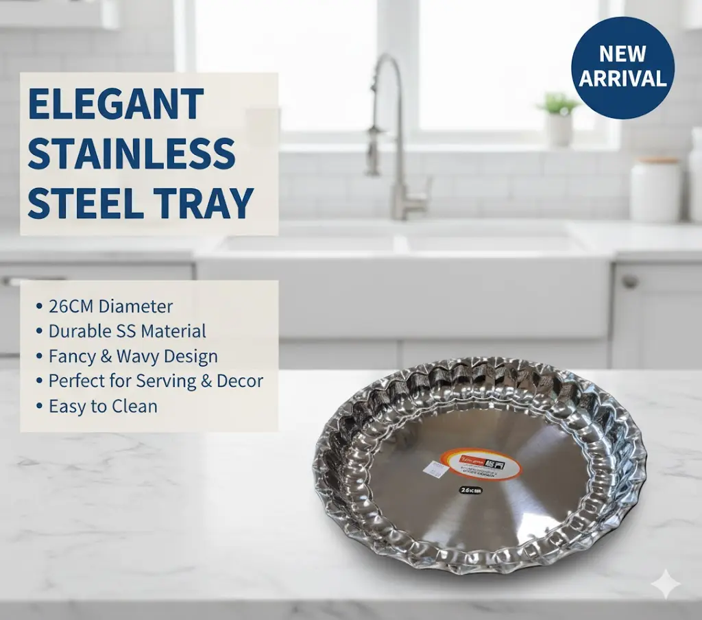 [FVM37021] SS TRAY 26CM NO.P-26