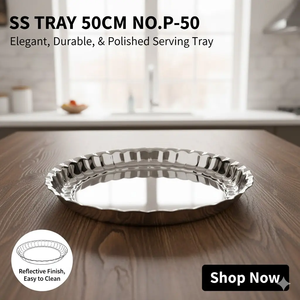 [FVM37025] SS TRAY 50CM NO.P-50