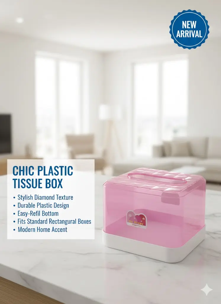 [FVM37070] PLASTIC TISSUE BOX NO.596-S