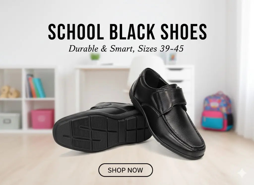 [FVM37136] SCHOOL BLACK SHOES NO.303 39-45