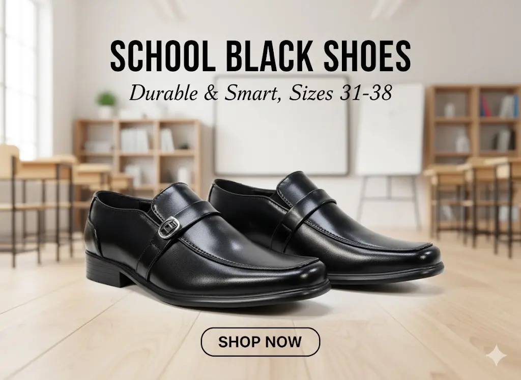 [FVM37140] [FVM37140] SCHOOL BLACK SHOES NO.302 31-38