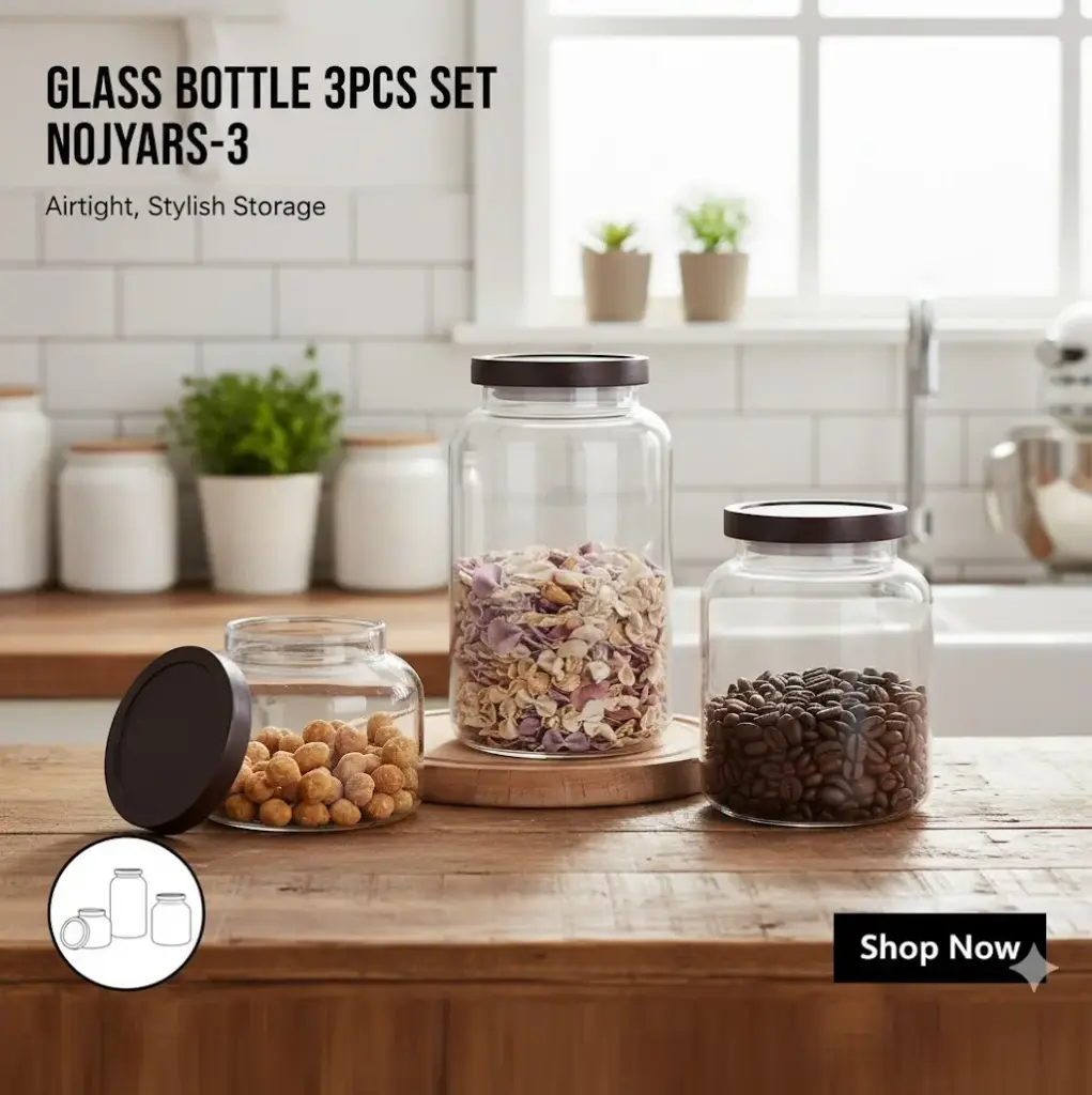[FVM37226] GLASS BOTTLE 3PCS SET NOJYARS-3