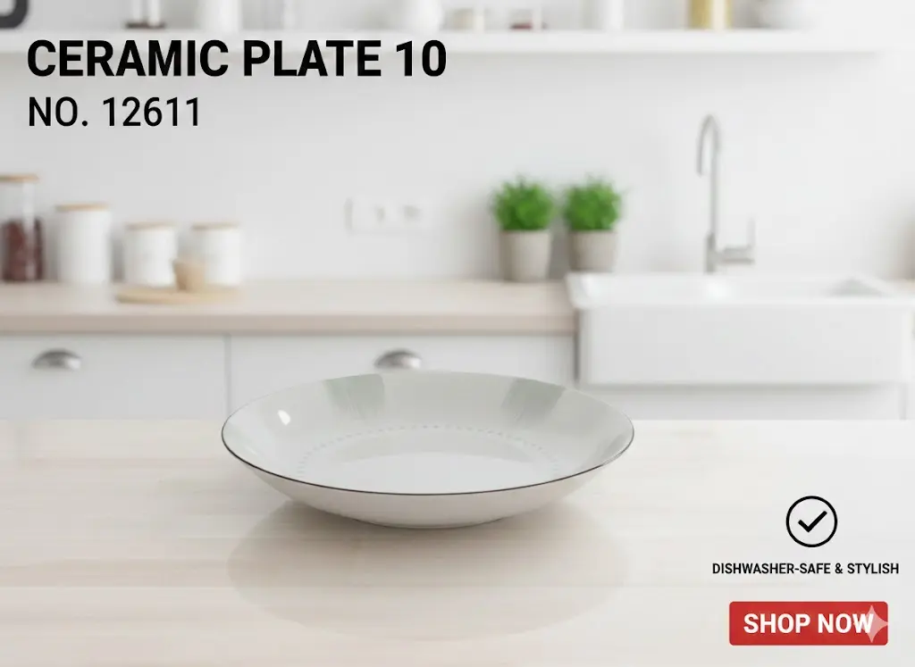 [FVM37251] CERAMIC PLATE 10" NO.12611