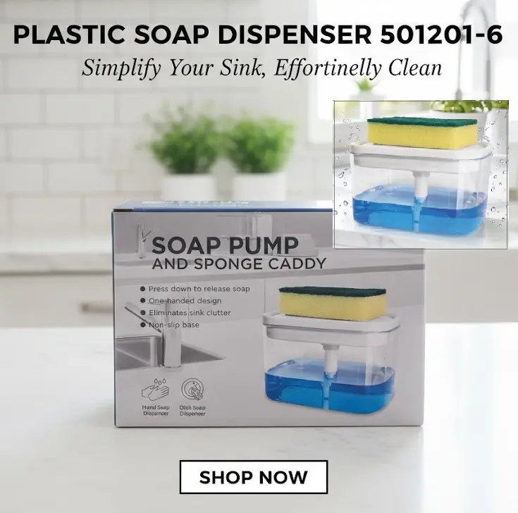 [FVM37285] PLASTIC SOAP DISPENSOR 501201-6
