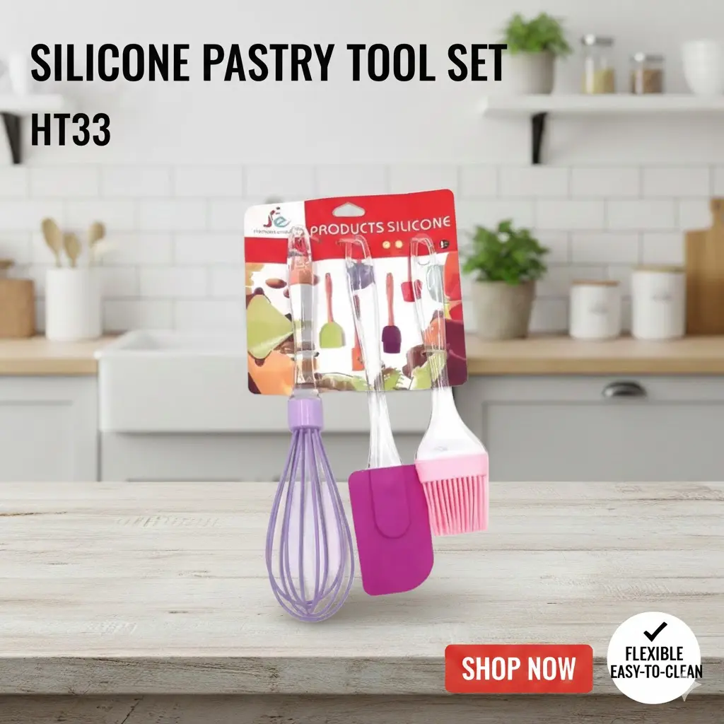 [FVM37296] SILICONE PASTRY TOOL SET HT33