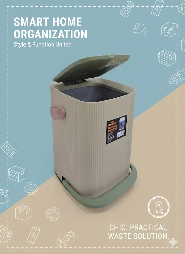 [FVM37321] PLASTIC DUSTBIN NO.6606