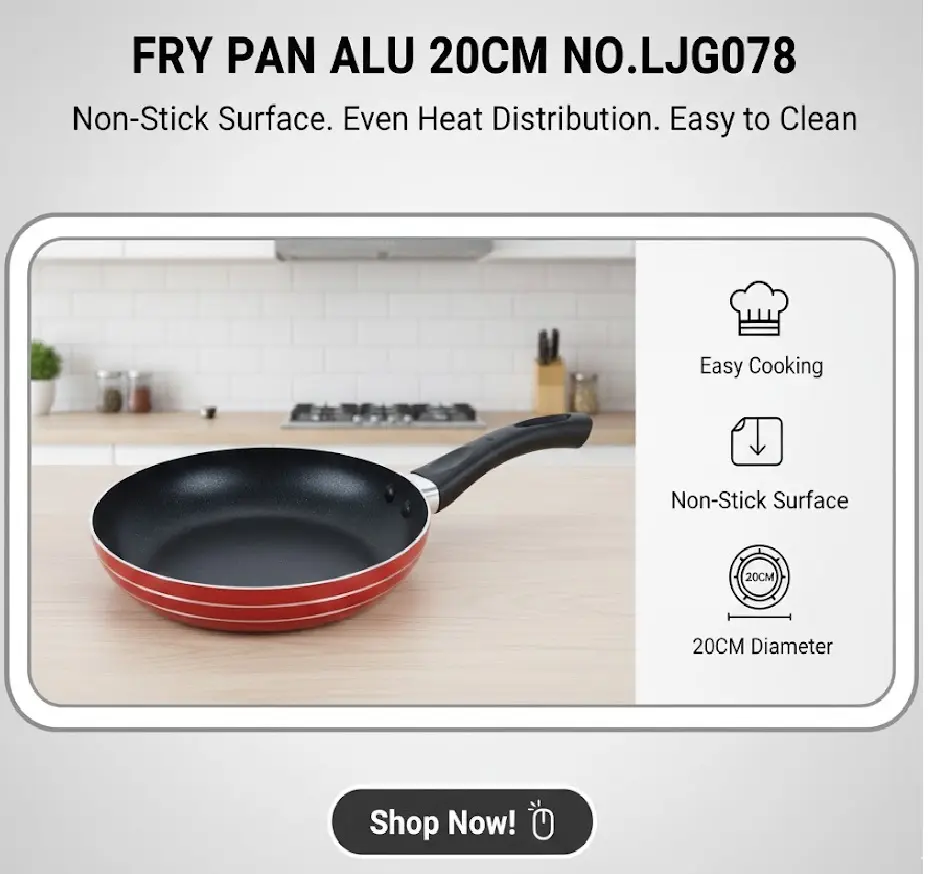 [FVM37337] FRY PAN ALU 20CM NO.LJG078