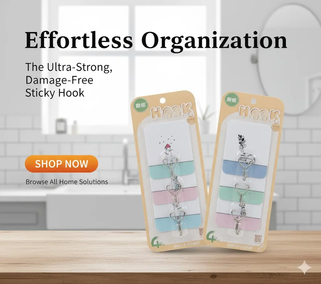 [FVM37360] PLASTIC STICKY HOOK NO.5055