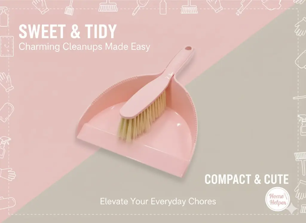 [FVM37361] PLASTIC DUST PAN WITH BRUSH 622