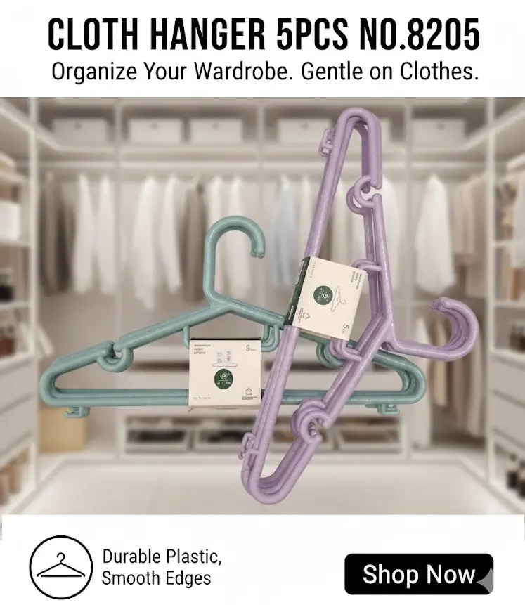 [FVM37389] [FVM37389] CLOTH HANGER 5PCS NO.8205