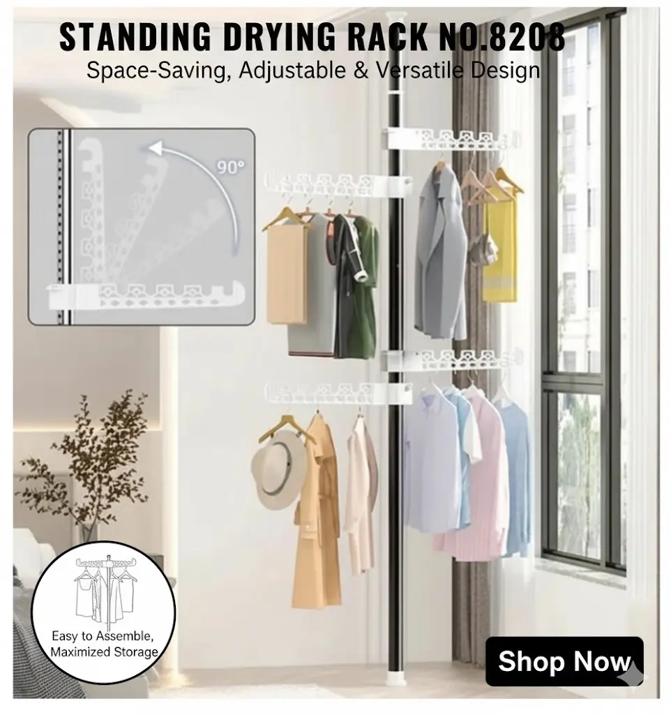 [FVM37402] [FVM37402] STANDING DRYING RACK NO.8208