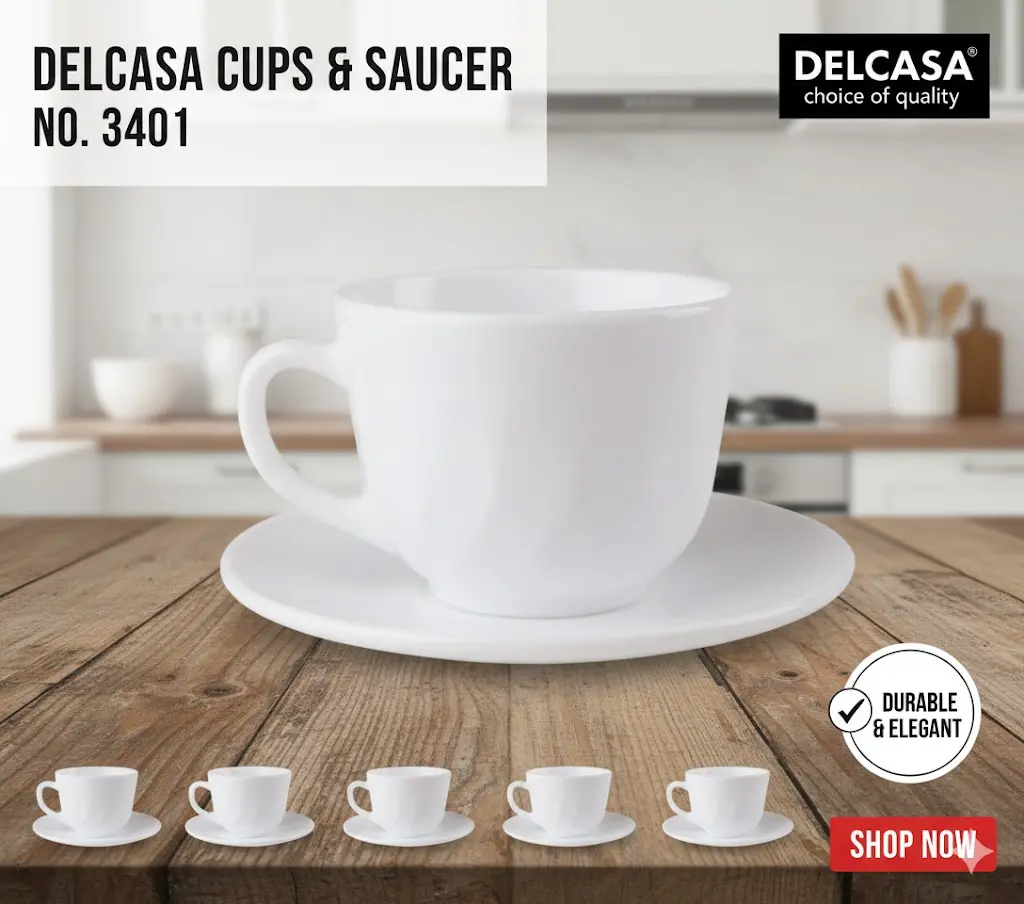 [FVM37443] DELCASA CUPS&SAUCER NO.3401