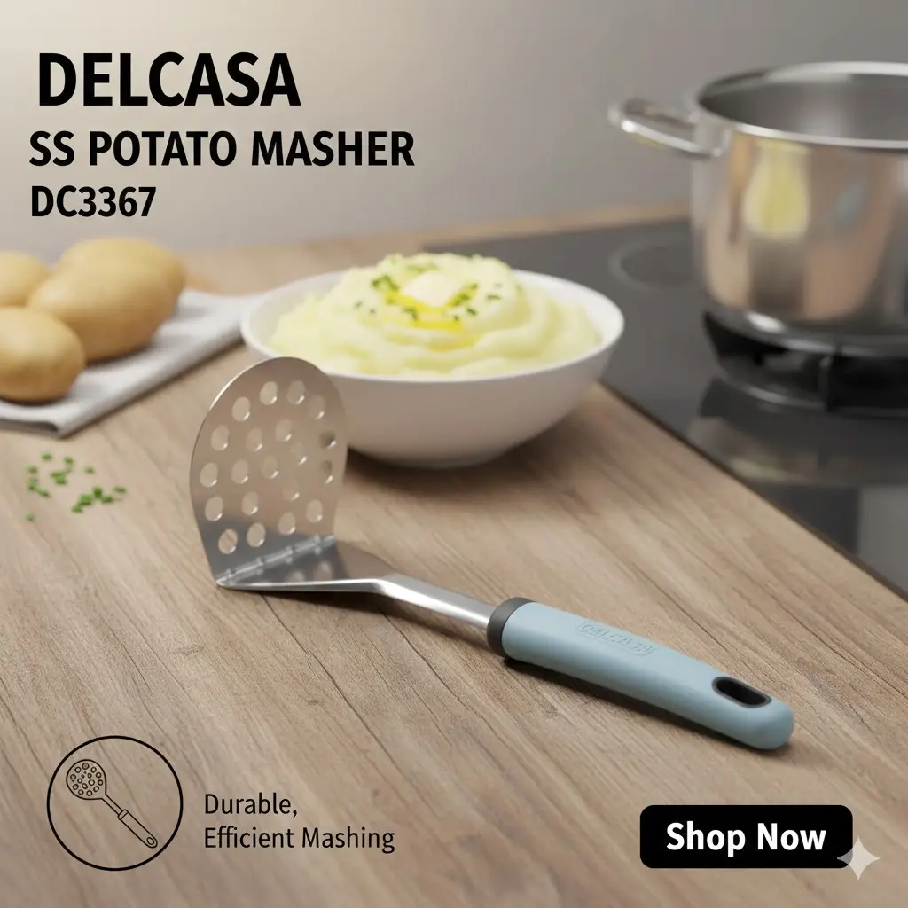 [FVM37465] [FVM37465] DELCASA SS POTATO MASHER DC3367