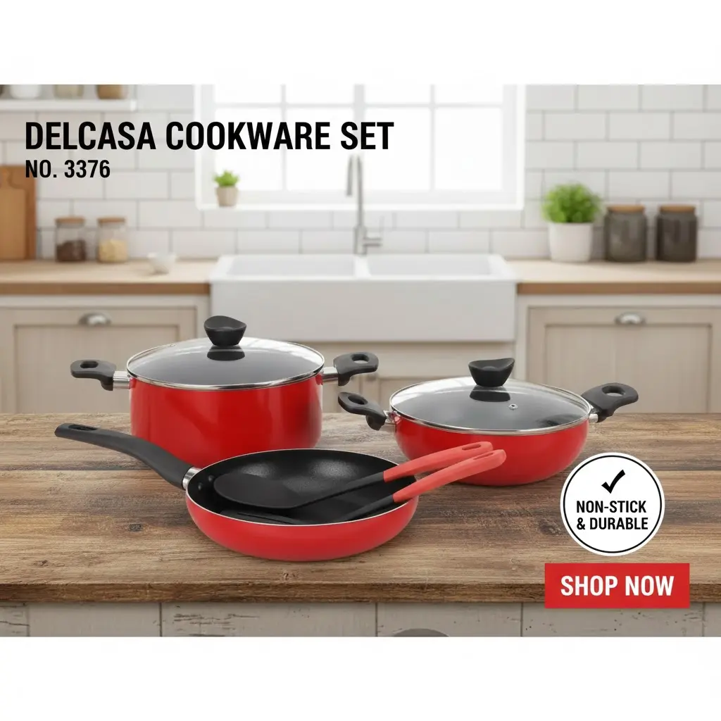 [FVM37479] [FVM37479] DELCASA COOKWARE SET NO.3376
