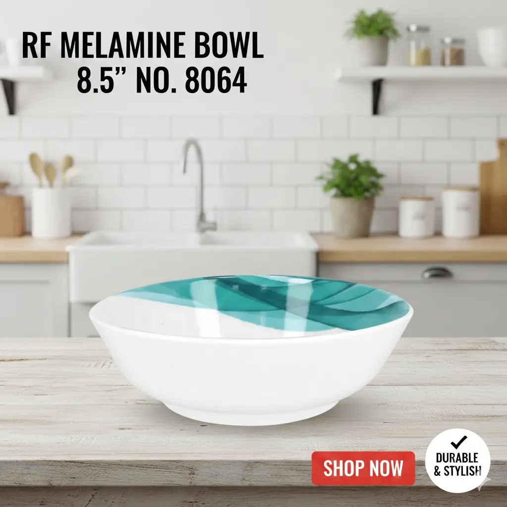 [FVM37497] RF MELAMINE BOWL 8.5"  NO.8064